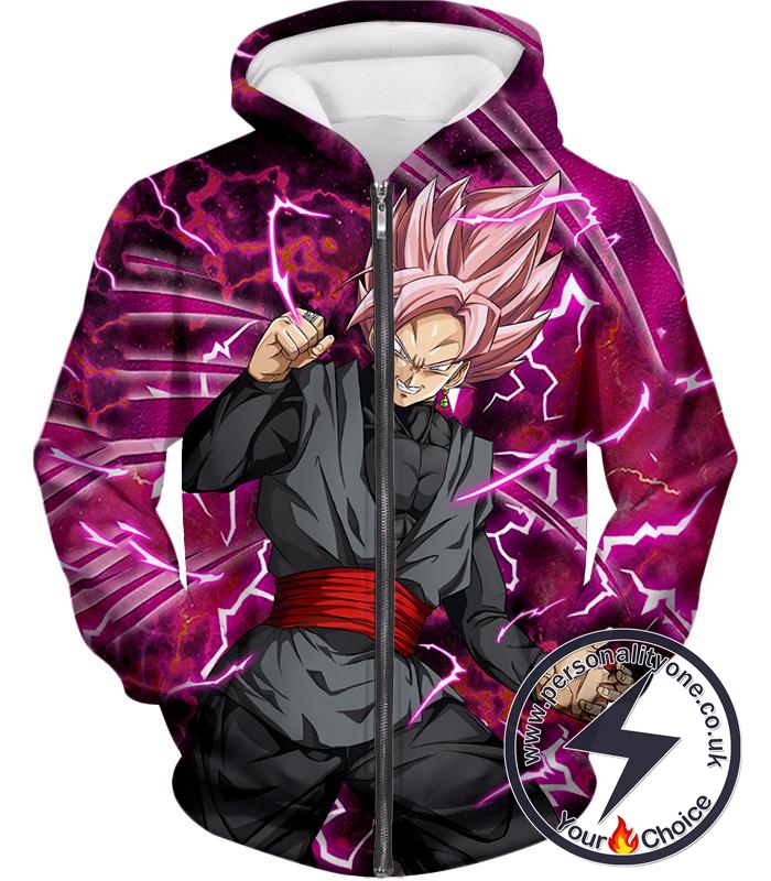 Dragon Ball Super Super Saiyan Rose Zamasu Awesome Anime Graphic Zip Up Hoodie